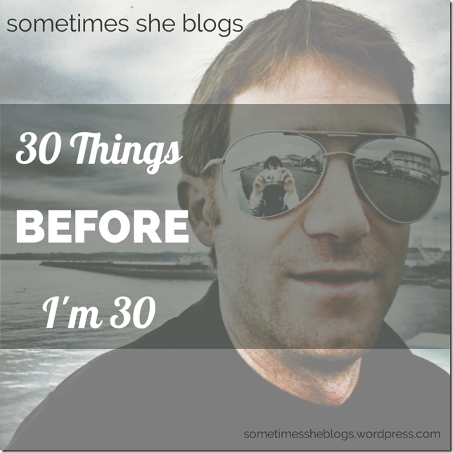 30 things before 30